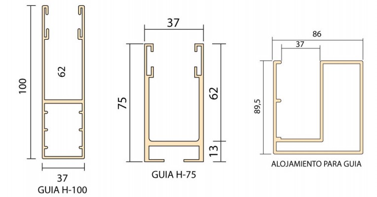 Guías R-80 y P-77